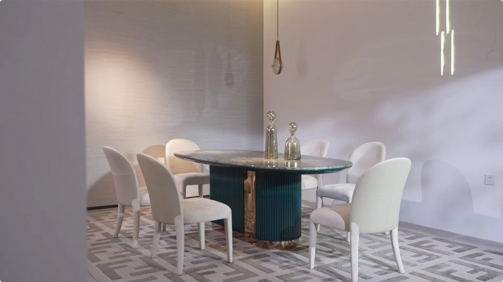 意式轻奢大理石餐桌