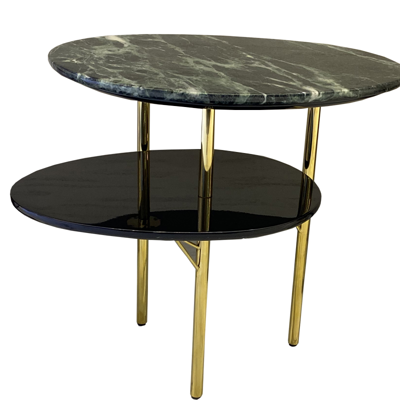 意式轻奢艺术大理石边几