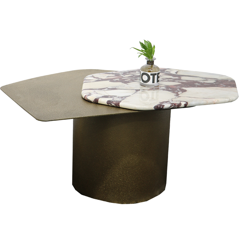 意式轻奢大理石艺术茶几