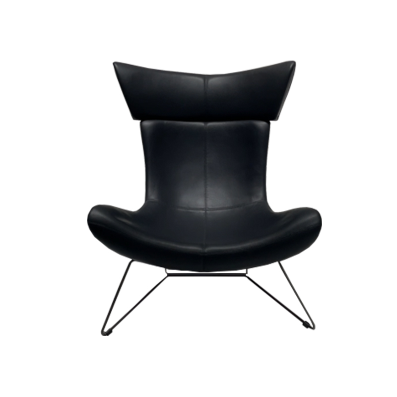 意式轻奢真皮休闲椅