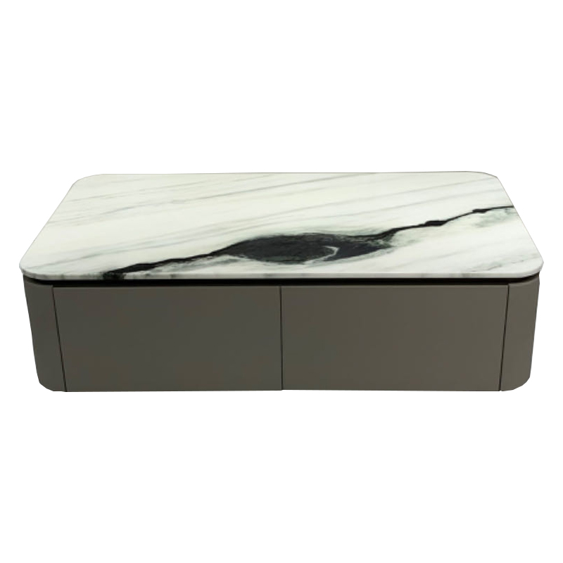 意式轻奢大理石茶几